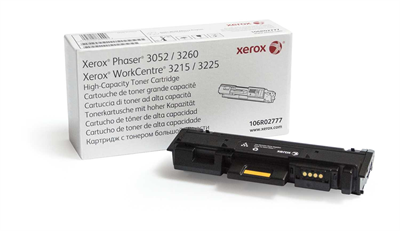 XEROX Тонер-картридж 106R02777 черный повышенной емкости для Xerox Phaser 3260, WorkCentre 3215, 3225, 3000 стр (аналог.артикулу 106R02778), чип в комплекте 106R02777-mrv1 - фото 2038821