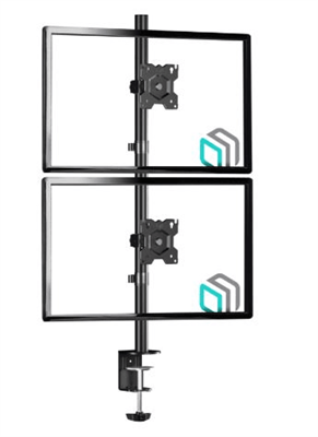 ОНКРОН ONKRON кронштейн для двух мониторов 13"-34" настольный, чёрный D208E-mrv - фото 2049462