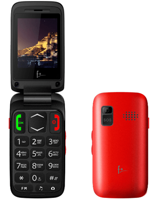 F+ Ezzy Trendy 1 Red, 2.4'' 240х320, 256MHz, 1 Core, 32MB RAM, 32MB, up to 16GB flash, 0,3Mpix, 2 Sim, BT v2.1, Micro-USB, 800mAh, 89g, 100,8 ммx53 ммx19,5 мм Ezzy Trendy 1 Red-mrv