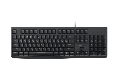 Dareu Клавиатура проводная Dareu LK185 Black (черный), мембранная, 104 клавиши, EN/RU, 1,8м, размер 440x147x22мм LK185 Black ver2-mrv - фото 2055562