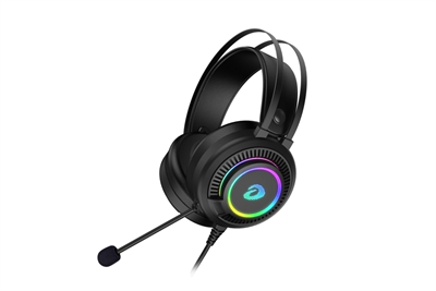 Dareu Гарнитура игровая проводная Dareu EH416 Black (черный), подсветка RGB, подключение USB+3.5мм EH416 Black USB+3.5mm-mrv - фото 2100664
