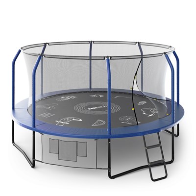 Батут UNIX Line SUPREME GAME 14 ft (Blue),  TRUSUG14BL TRUSUG14BL-munix - фото 2342570