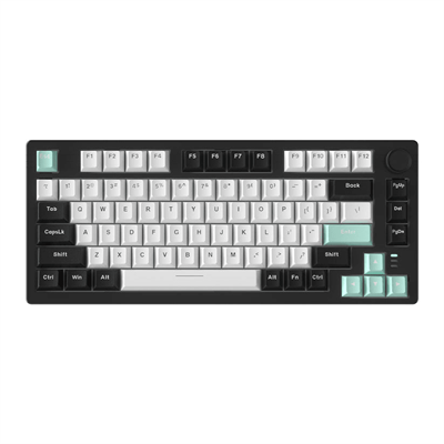 Dareu Клавиатура проводная Dareu EK75 White-Black (белый/черный) - фото 2344534