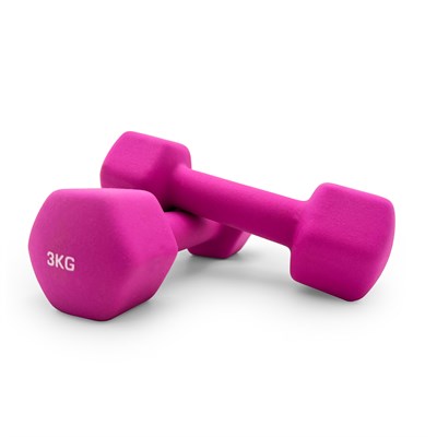 Гантель UNIX Fit неопреновая 3 кг Pink,  DBNEO3PK DBNEO3PK-munix - фото 2347100