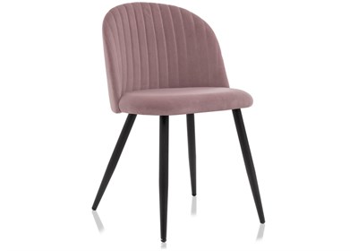 Стул на металлокаркасе Gabi 1 light purple / black - комплект из 4 шт 15085-mwdvl - фото 2624229