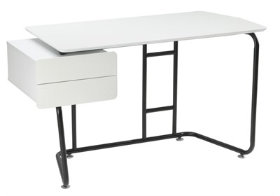 Компьютерный стол Desk 131х58х76 white / black 11838-mwdvl - фото 2625583