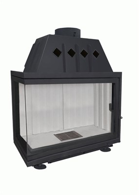 Каминная топка ЭкоКамин Альфа 1000 L два стекла левая 8204-mkspnmkkov - фото 2646532