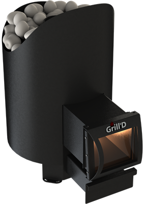 Банная печь Grill'D Aurora 160 Long (дверца со стеклом) 5901-mkspnmkkov - фото 2647136