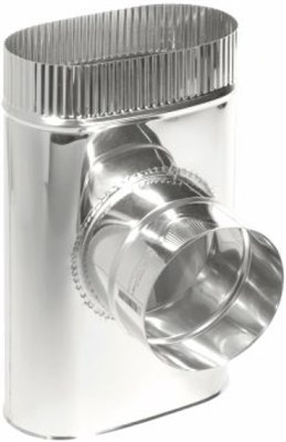 Тройник Овал Моно 100х200. 304. 0,5 врезка D150 22098-mkspnmkkov - фото 2648777