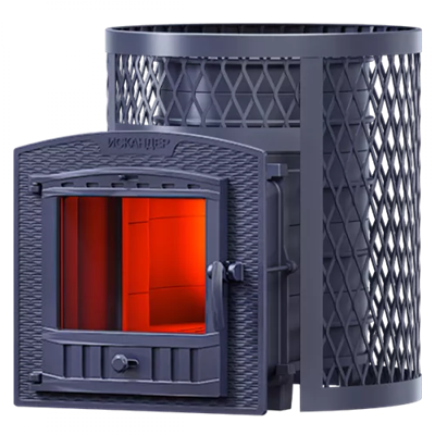 Чугунная банная печь Технолит Искандер 25 П2 в сетке 32007-mkspnmkkov - фото 2649877