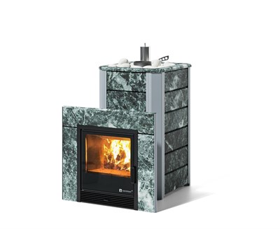Печь для бани Изистим Ялта 15/2024 в облицовке из камня Змеевик 32364-mkspnmkkov - фото 2650399