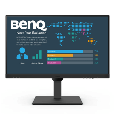 BenQ Монитор LCD 27'' 16:9 2560х1440(WQHD) IPS, nonGLARE, 75 Hz, 350 cd/m2, H178°/V178°, 1000:1, 16.7M, 5ms, HDMI, DP, USB-C, Height adj, Pivot, Tilt, Swivel, Speakers, 3Y, Black BL2790QT-mrv - фото 3038683