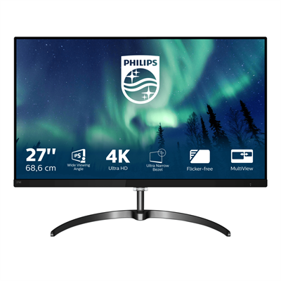 PHILIPS Монитор LCD 27'' 16:9 3840x2160(UHD 4K) IPS, GLARE, 350cd/m2, H178°/V178°, 1000:1, 20M:1, 1.07B, 5ms, 2xHDMI, DP, Tilt, Black 276E8VJSB (00/01)-mrv2 - фото 3042905