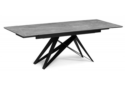 Керамический стол Блэкберн 160(220)х89 серый мрамор larka grey / черный 612181-mwdvl - фото 3098222