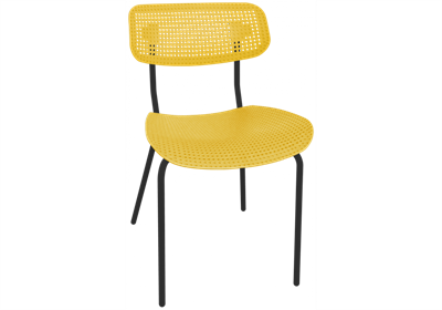 Пластиковый стул SHT-S85М желтый / черный - комплект из 4 шт 382259-mwdvl - фото 3099519