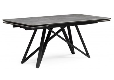 Керамический стол Вилсон 160(220)х89 серый мрамор larka grey / черный 612183-mwdvl - фото 3099713