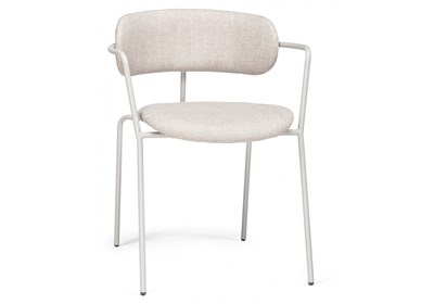 Стул на металлокаркасе Маки бежевый / серый матовый - комплект из 2 шт 610747-mwdvl - фото 3099973