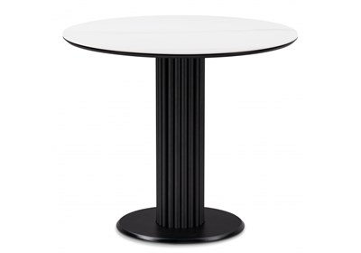 Керамический стол Кэмерон 90х90 белый мрамор snow white / черный 612157-mwdvl - фото 3100116