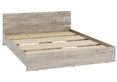 Двуспальная кровать Адайн КР-160 160х200 дуб крафт серый / дуб крафт серый 608596-mwdvl - фото 3100490