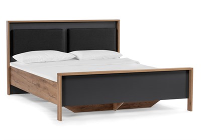 Двуспальная кровать Тхан 180х200 дуб крафт золотой / антрацит 533199-mwdvl - фото 3100583