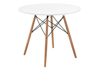 Стол Table 90х72 white / wood 15364-mwdvl - фото 3114411