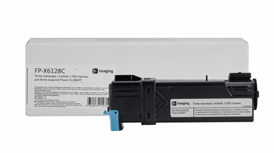 F+ Тонер-картридж F+ imaging, голубой, 2 500 страниц, для Xerox моделей Phaser 6128MFP (аналог 106R01456), FP-X6128C FP-X6128C-mrv - фото 3145026