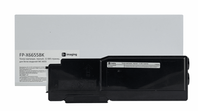 F+ Тонер-картридж F+ imaging, черный, 12 000 страниц, для Xerox моделей WC 6655 (аналог 106R02755), FP-X6655BK FP-X6655BK-mrv - фото 3145131