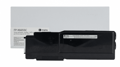 F+ Тонер-картридж F+ imaging, голубой, 7 500 страниц, для Xerox моделей WC 6655 (аналог 106R02752), FP-X6655C FP-X6655C-mrv - фото 3145137