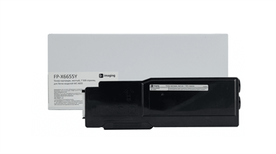 F+ Тонер-картридж F+ imaging, желтый, 7 500 страниц, для Xerox моделей WC 6655 (аналог 106R02754), FP-X6655Y FP-X6655Y-mrv - фото 3145149