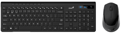 Genius Комплект беспроводной Genius KM-8206S (клавиатура KB-7200 и мышь NX-8006S), Black, silent 31340017402-mrv1 - фото 3145964