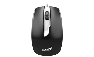 Genius Мышь DX-180, USB, чёрная, оптическая, 800-1600dpi, подходит под обе руки 31010239100-mrv