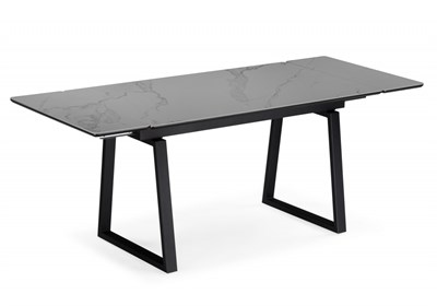 Керамический стол Джек 140(200)х80 серый мрамор larka grey / черный 612901-mwdvl - фото 3212075