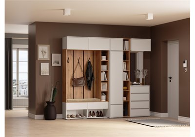 Модульная прихожая Роут кашемир комплектация 3 596595-mwdvl