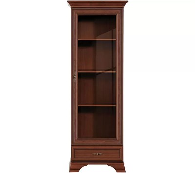 Шкаф с витриной Кентаки REG1W1S каштан BRW00008052-blBRWl - фото 3236658