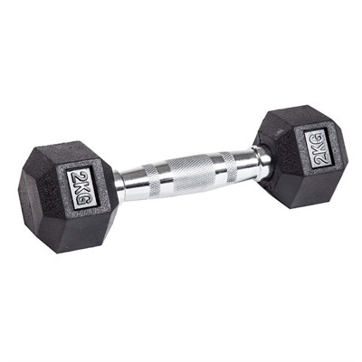 Гантель гексагональная обрезиненная PROFI-FIT  2 кг арт-gamv4de0rpmx-tmzspr - фото 3247170