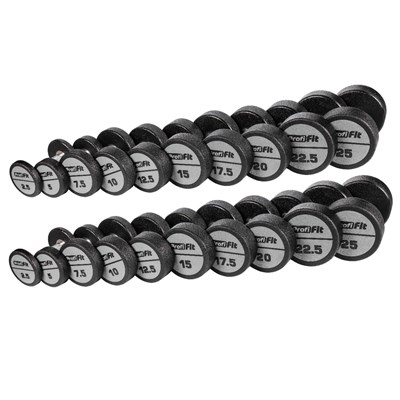 Гантельный ряд полиуретановый LEVEL (шаг 2,5 кг, 10 пар) PROFI-FIT 2,5-25 кг 5443797d-8ead-11ee-baae-00155d019500-tmzspr - фото 3247294