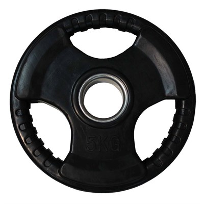Диск обрезиненный (три хвата, черный) D51 мм PROFI-FIT  5 кг арт-iqgfvumctuiw-tmzspr