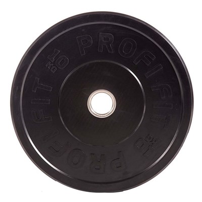 Диск для штанги каучуковый, черный D51 мм PROFI-FIT 10 кг арт-h8ttuoevoojc-tmzspr - фото 3247563