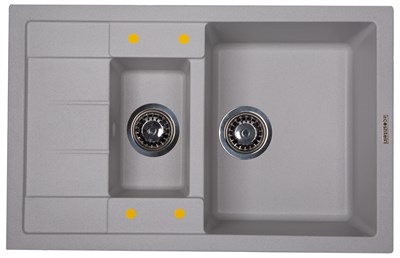 Кухонная мойка Ecoshtein RECHTECK 781.5 Серый шелк mZGSH4250055651511 - фото 3554028