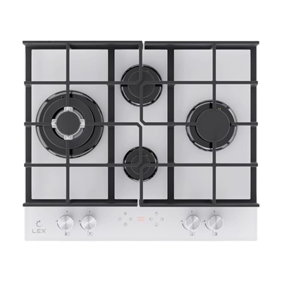 Варочная панель газовая с сенсорным таймером LEX GVG 644 T WH spLEXCHAO000398 - фото 3707620