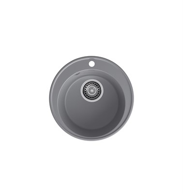 Мойка кухонная кварцевая LEX Lugano 480 Deep Grey spLEXRULE000167 - фото 3708568