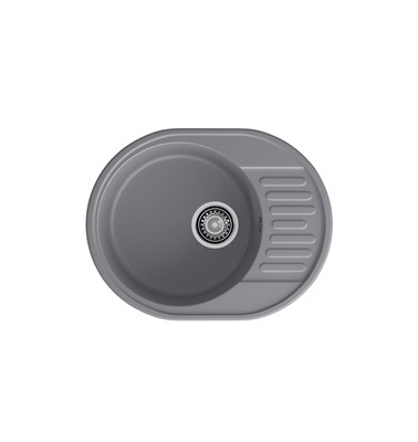 Мойка кухонная кварцевая LEX Orta 620 Deep Grey spLEXRULE000168 - фото 3708571