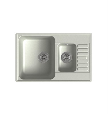 Мойка кухонная кварцевая LEX St.Moritz 740 Space Gray spLEXRULE000042 - фото 3711871