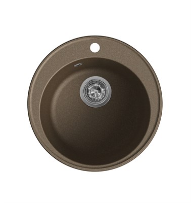 Мойка кухонная кварцевая LEX Lugano 480 Chocolate spLEXRULE000003 - фото 3712325