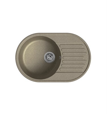 Мойка кухонная кварцевая LEX Como 740 Sand spLEXRULE000011 - фото 3712355