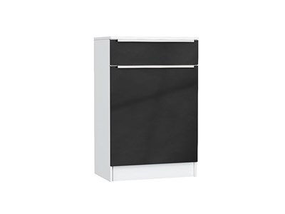 Тумба Стиль ТБ-601 с ящиком Белый, Anthracite, каркас ЛДСП  Белый, фасад МДФ  Anthracite,  907*600*380 sppr5VVTtoAR63289 - фото 3806301