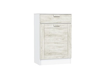 Тумба Стиль ТБ-601 с ящиком Белый, Nordic Oak, каркас ЛДСП  Белый, фасад МДФ  Nordic Oak,  907*600*380 sppr5VVTtoAR63089 - фото 3806315