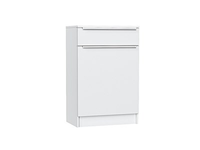 Тумба Стиль ТБ-601 с ящиком Белый, Silky White, каркас ЛДСП  Белый, фасад МДФ  Silky White,  907*600*380 sppr5VVTtoAR63086 - фото 3806320