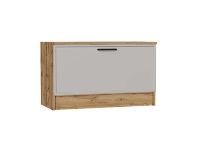 Тумба Стиль ТБ-800 Дуб Вотан, Grey Silk, Фрейм, каркас ЛДСП  Дуб Вотан, фасад МДФ  Grey Silk,  475*800*380 sppr5VVTtoAR74504 - фото 3806405