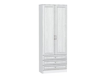 Шкаф двухстворчатый Стиль ШК-803 с ящиками Белый, White Dreamline, каркас ЛДСП  Белый, фасад МДФ  White Dreamline,  2110*800*376 sppr5VVTtoAR65652 - фото 3806448